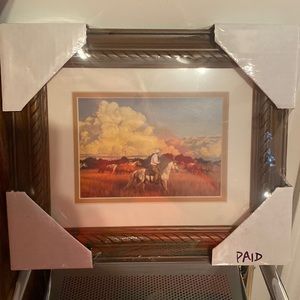 Tim Cox print framed still in the plastic brand new.